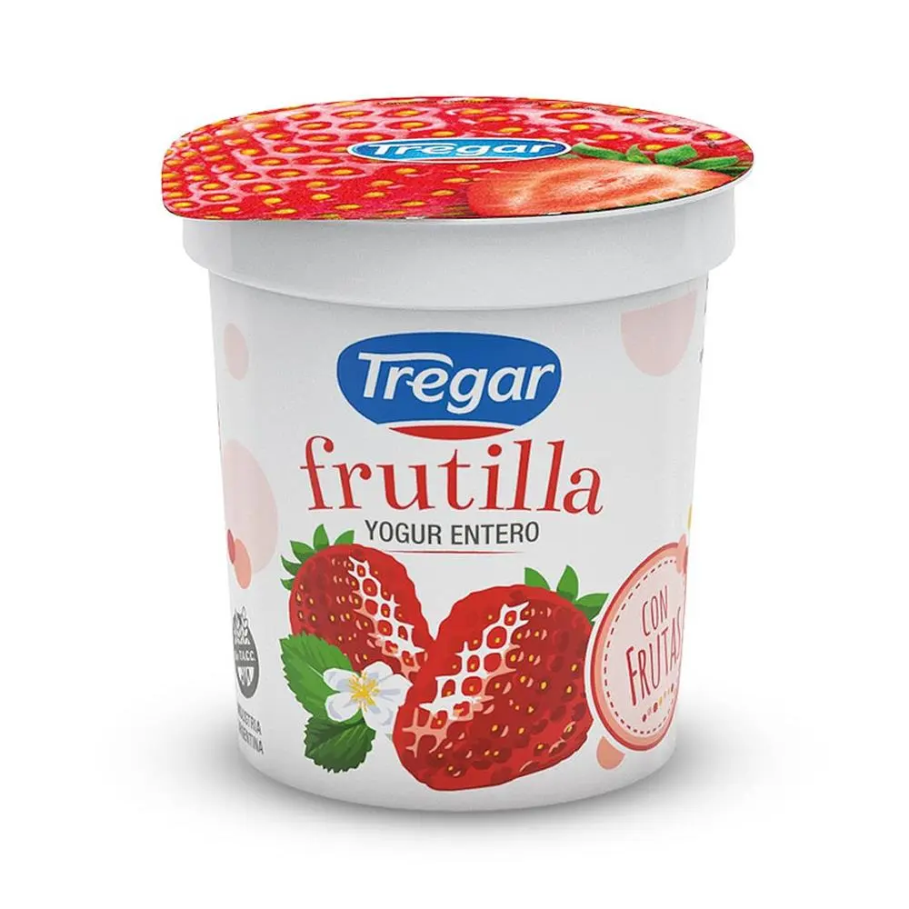 YOGURT ENTERO TREGAR FRUTADO FRUTILLA 160GR