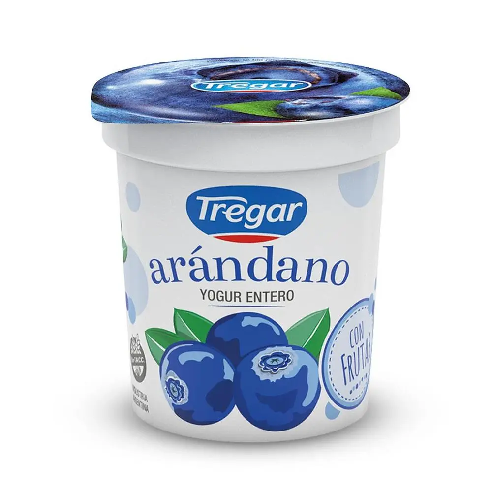 YOGURT ENTERO TREGAR FRUTADO ARANDANOS 160GR