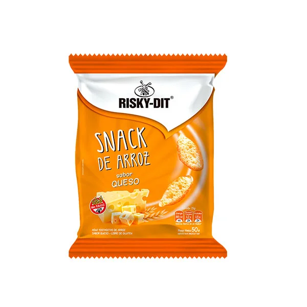 SNACK DE ARROZ RISKY DIT QUESO 50GR