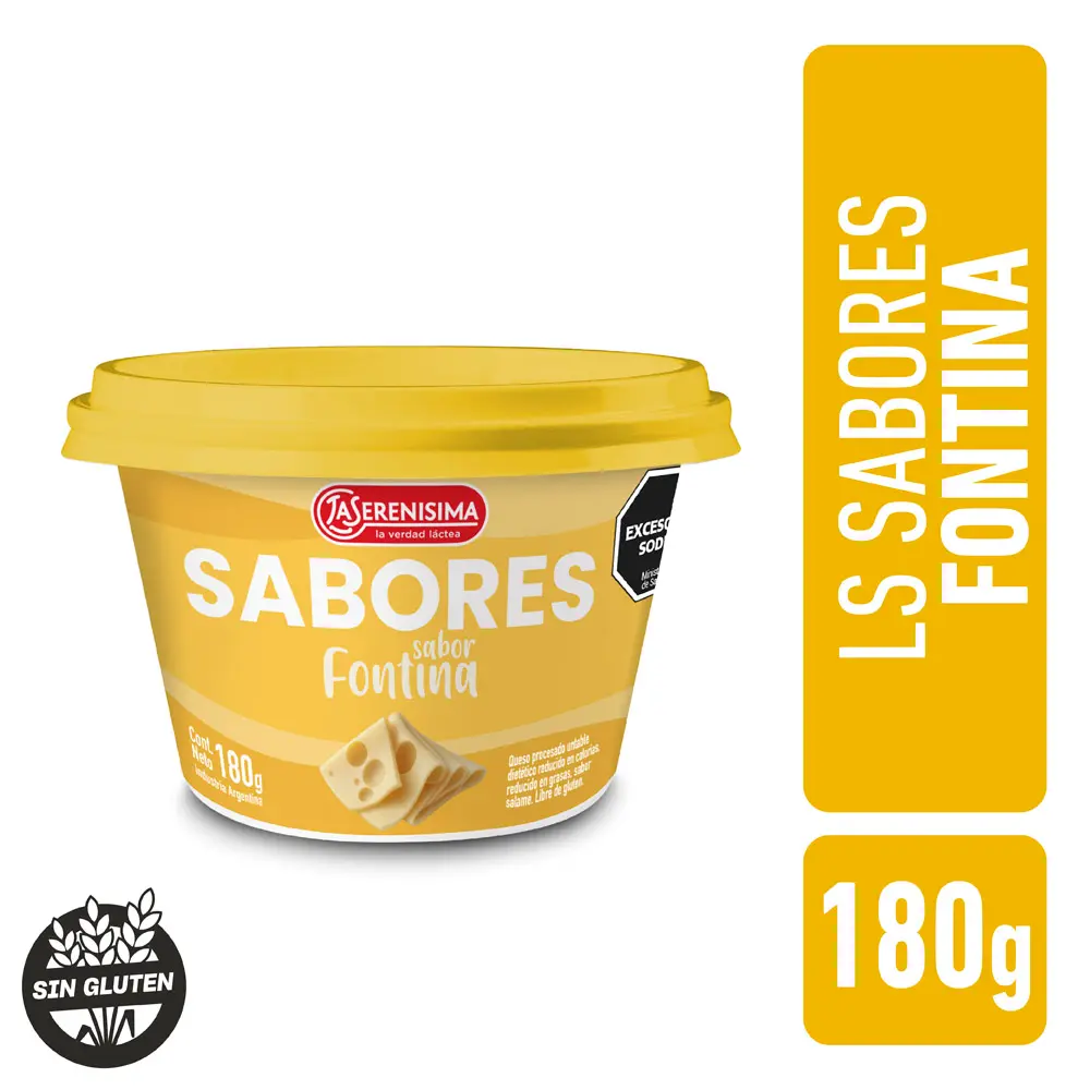QUESO LA SERENISIMA SABORES FONTINA 180GR