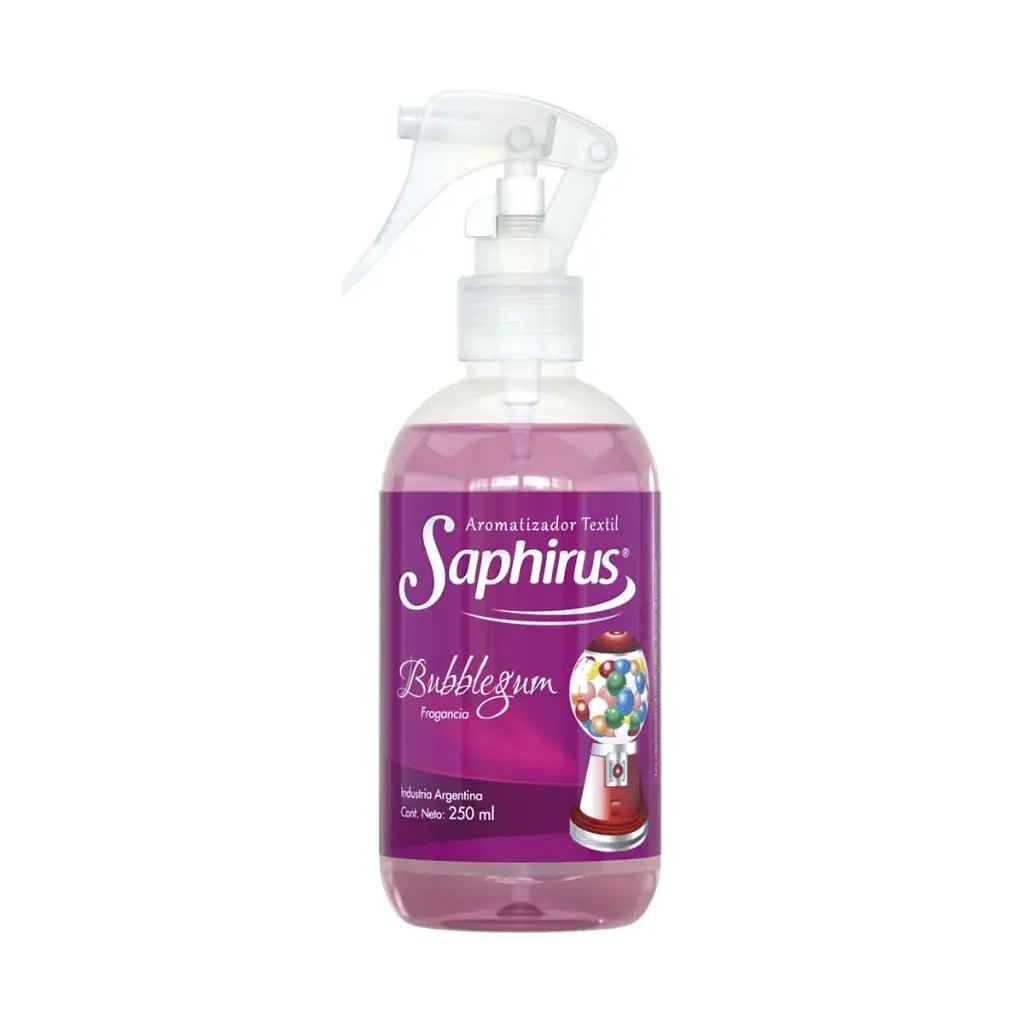 AROMATIZADOR TEXTIL SAPHIRUS  BUBLEEGUM X250 ML  