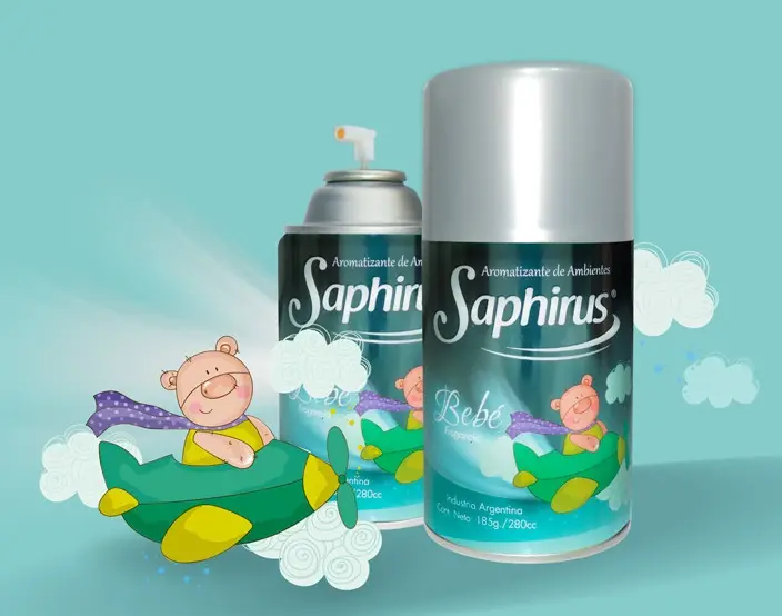 AROMATIZANTE DE AMBIENTE EN AEROSOL SAPHIRUS BEBE 280 ML