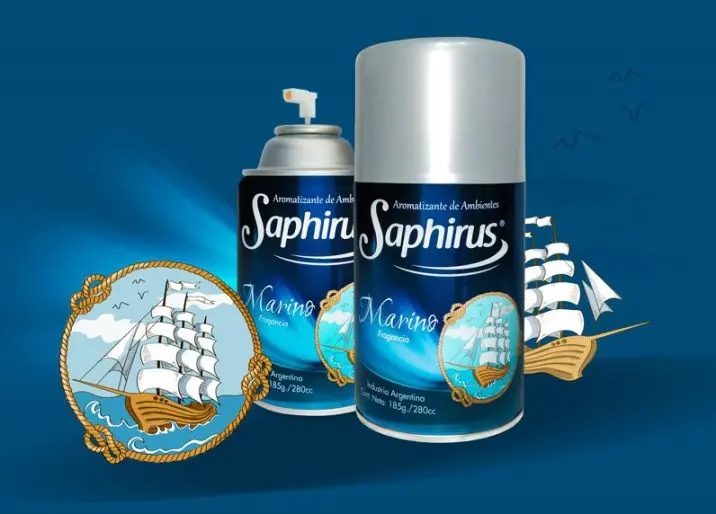 AROMATIZANTE DE AMBIENTE EN AEROSOL SAPHIRUS MARINO 280 ML 