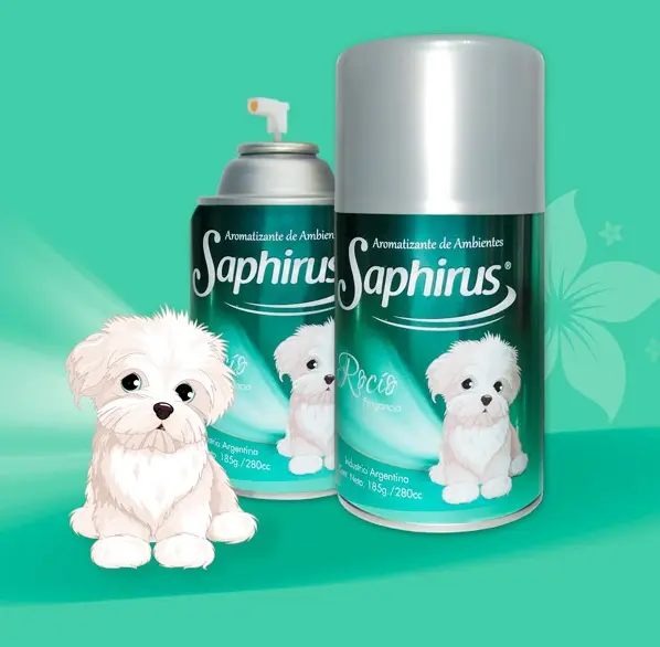AROMATIZANTE DE AMBIENTE EN AEROSOL SAPHIRUS ROCIO 280 ML 