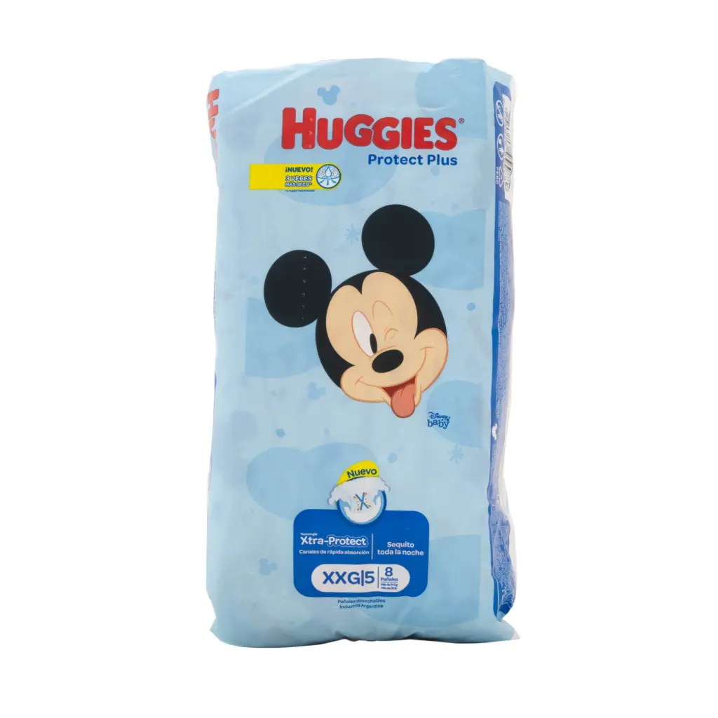 PAÑALES HUGGIES CLASSIC XXG 8UN