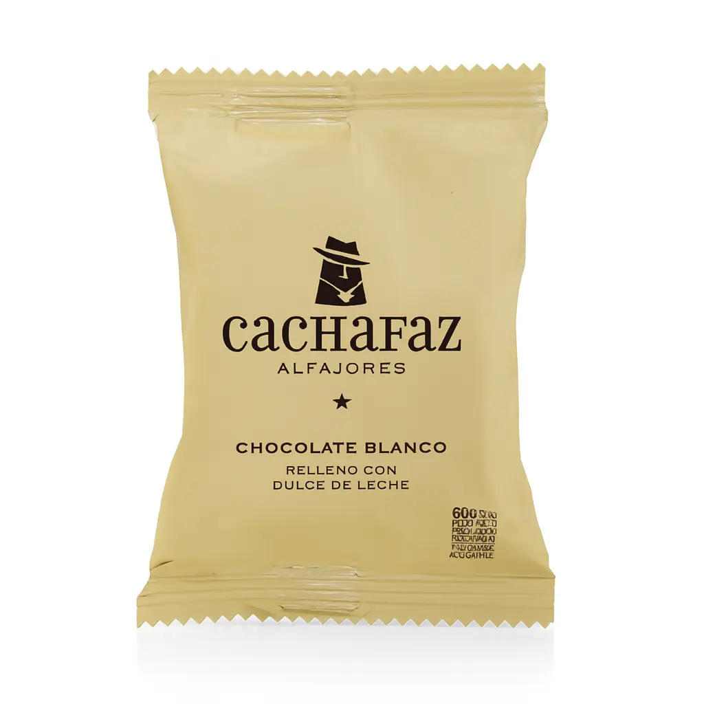 ALFAJOR CACHAFAZ CHOCOLATE BLANCO