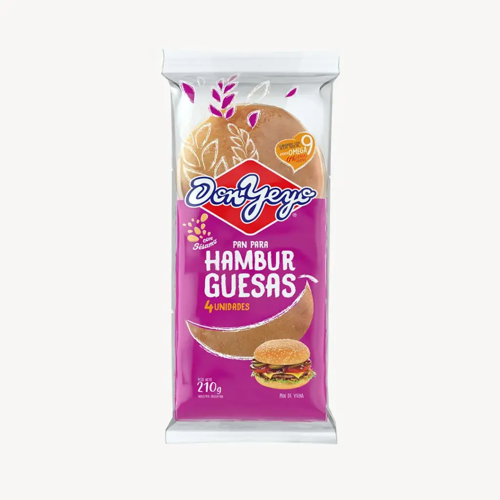 PAN DE HAMBURGUESA DON YEYO
