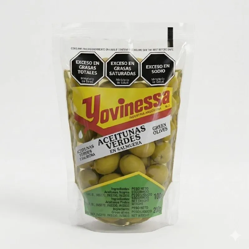 ACEITUNAS YOVINESA VERDES 100GR