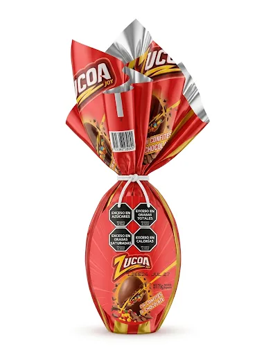 HUEVO DE PASCUA ZUCOA CONFITES CHOCOLATE 75GR