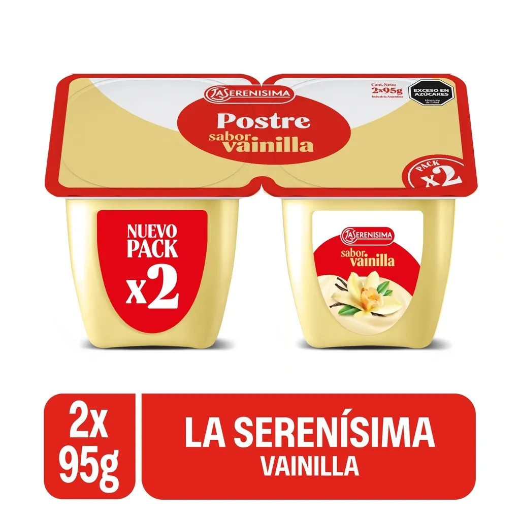 POSTRE LA SERENISIMA VAINILLA 2 X 95GR