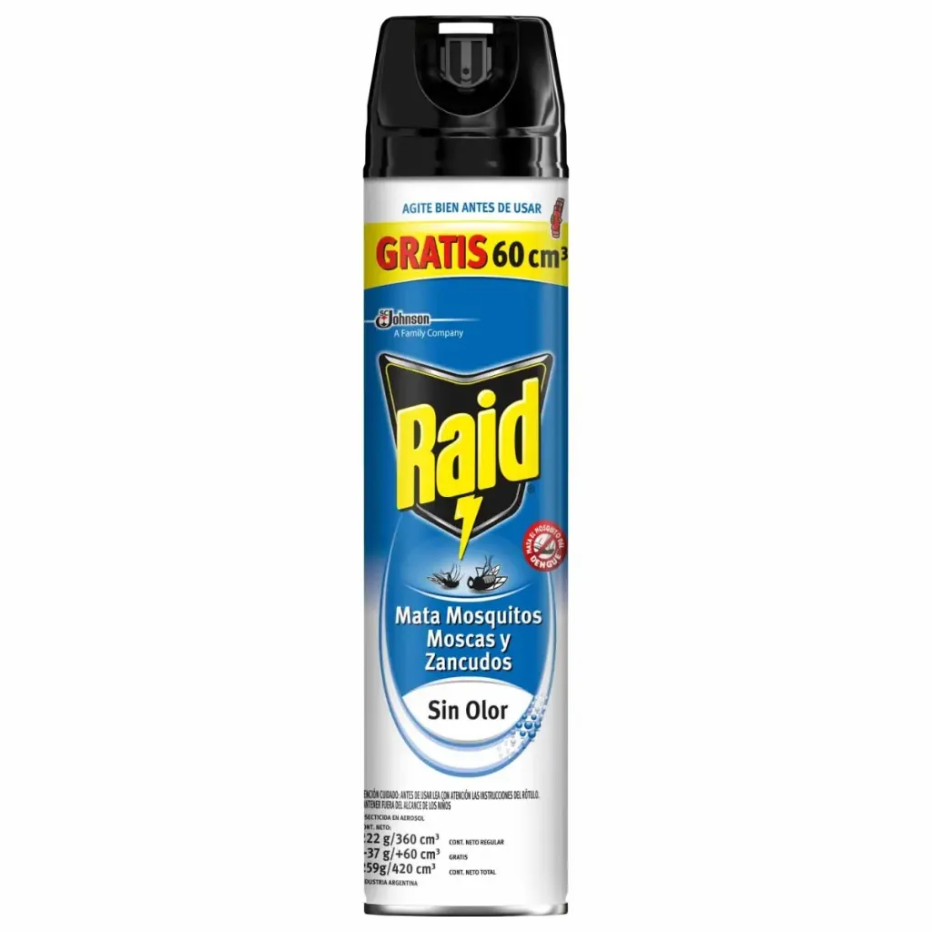 INSECTICIDA RAID S/OLOR 360CC