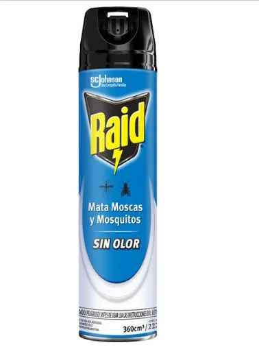 INSECTICIDA RAID S/OLOR 360CC