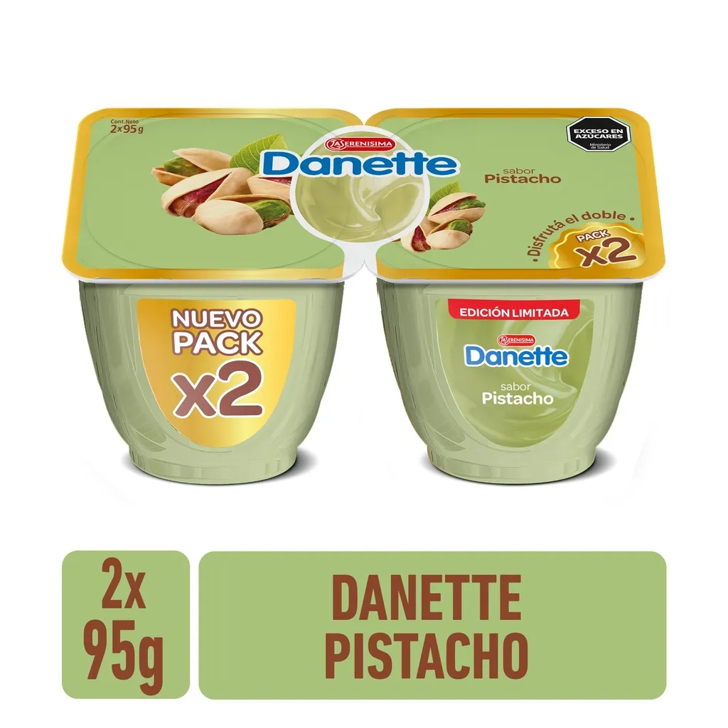 POSTRE DANETTE PISTACHO X2 190GR