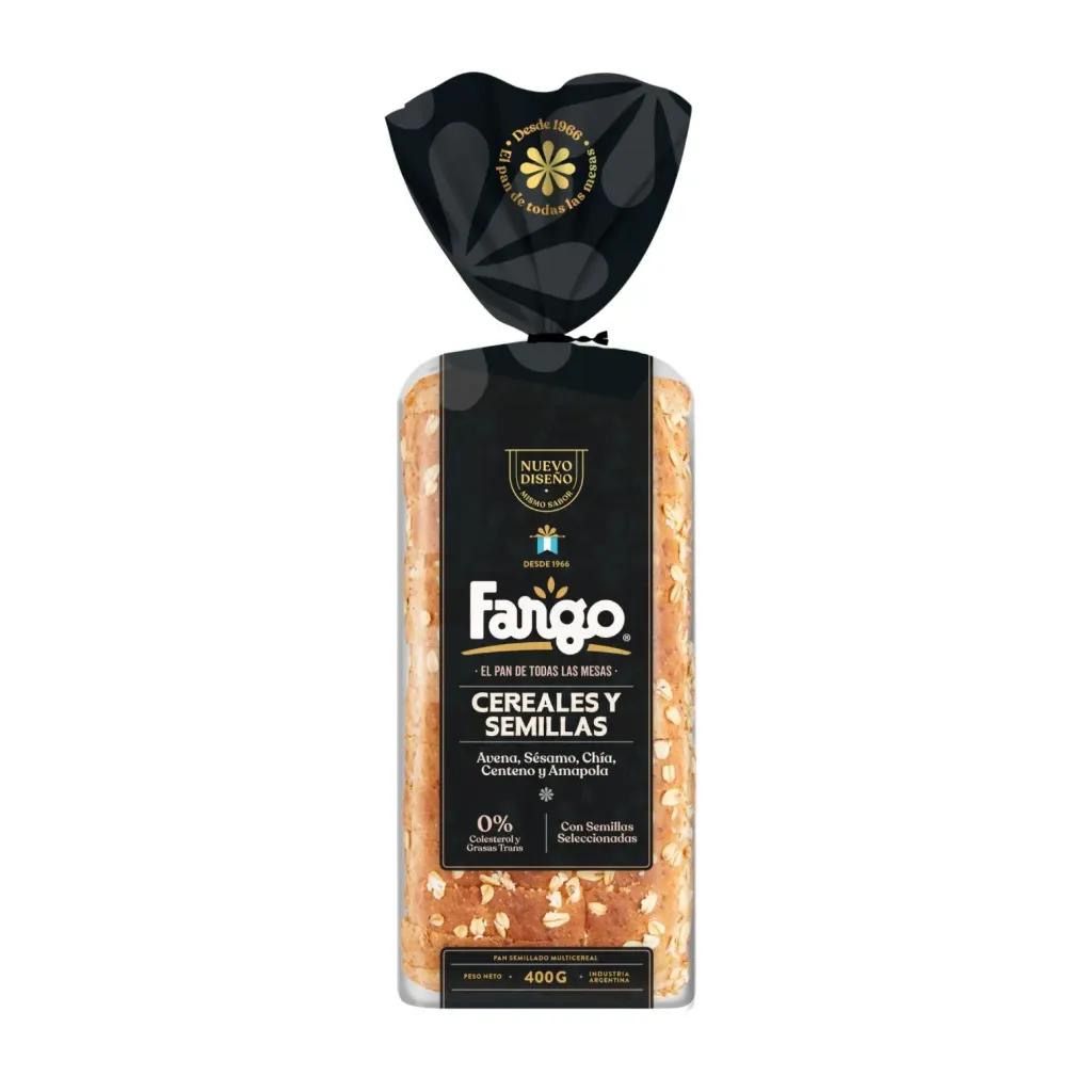 PAN CON CEREAL Y SEMILLAS FARGO 400GR