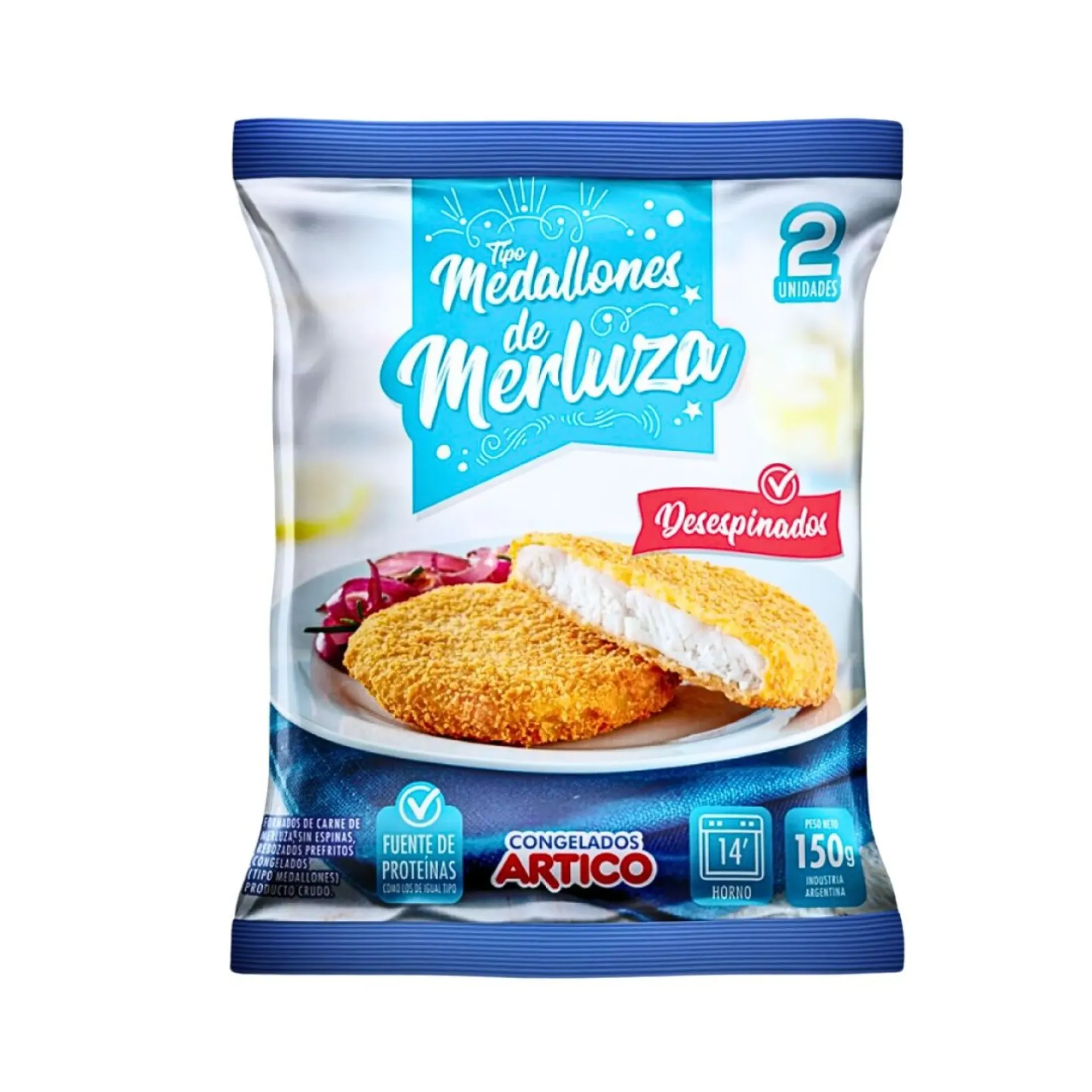 MEDALLON DE MERLUZA ARTICO 2UN 75GR
