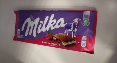 CHOCOLATE MILKA CREMA FRAMBUESA 100GR