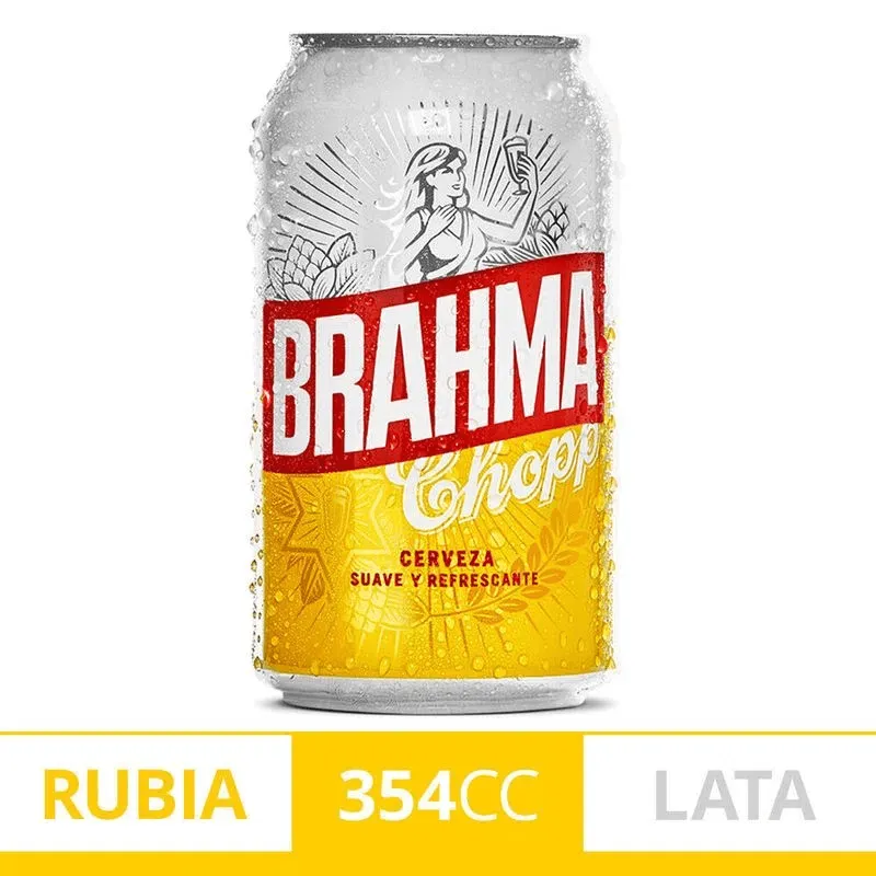 CERVEZA BRAHMA LATA 354CC