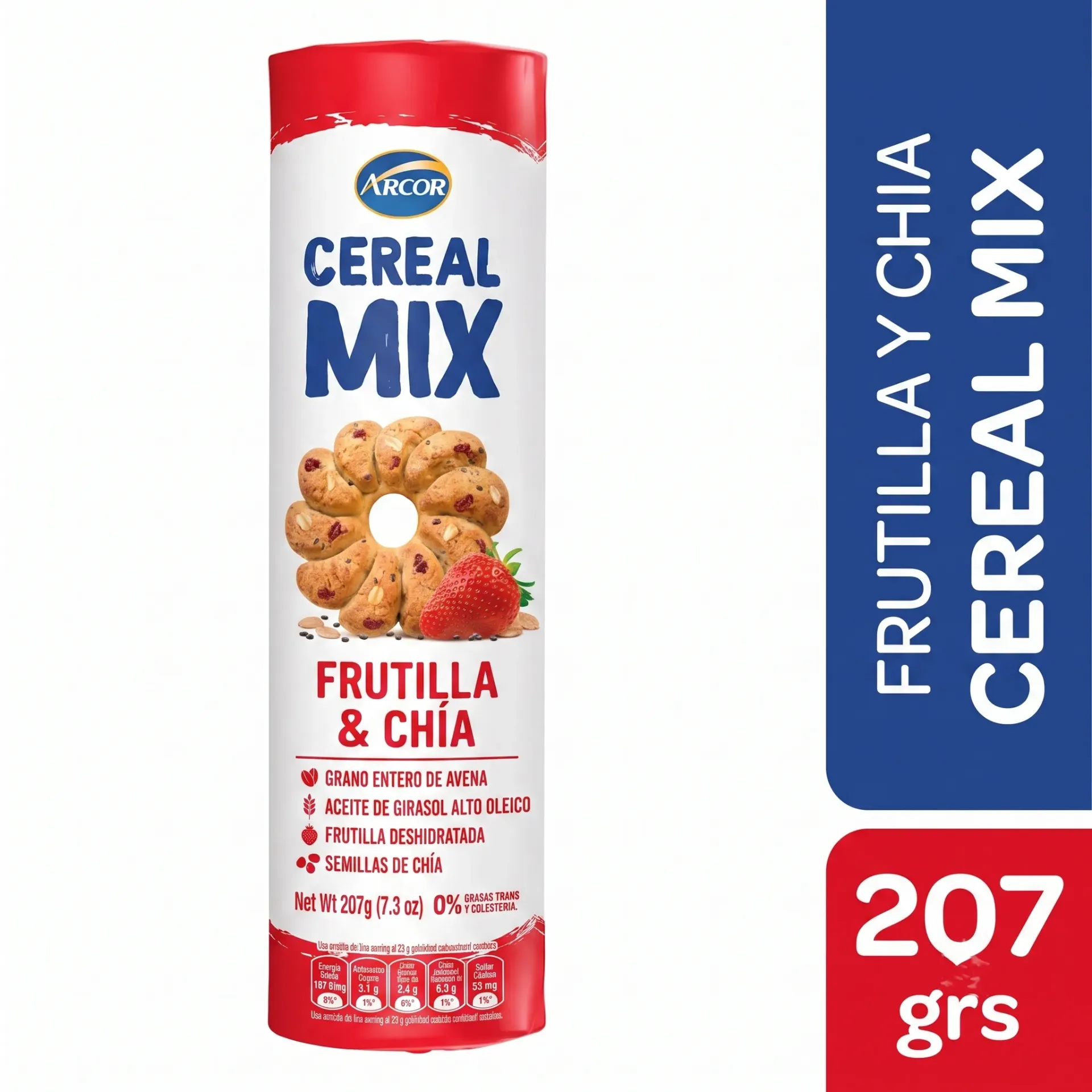 GALLETITAS CEREAL MIX FRUTILLA Y CHIA 207GR