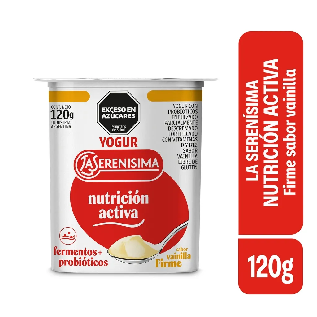 YOGUR FIRME LA SERENISIMA NUTRICION ACTIVA VAINILLA 120GR