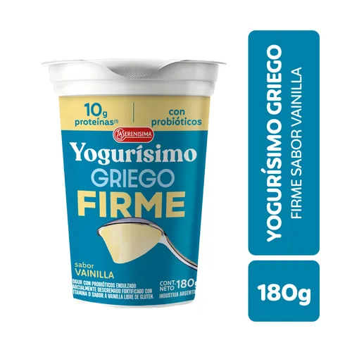 YOGURISIMO FIRME GRIEGO VAINILLA 180GR