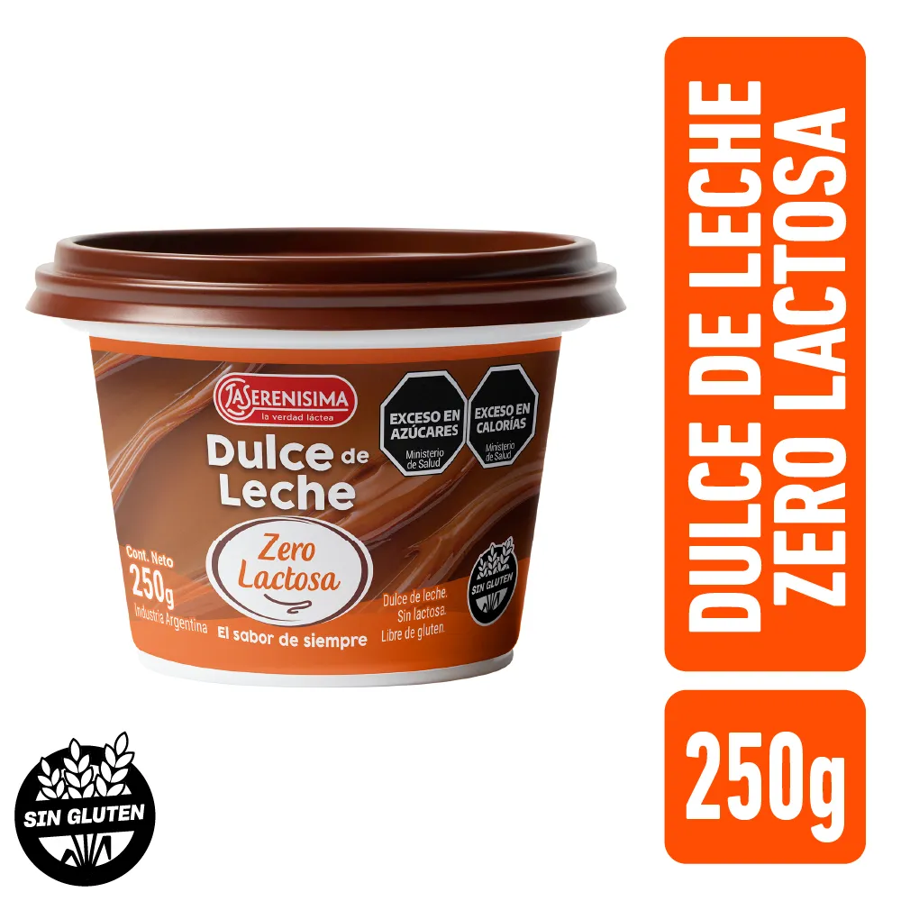 DULCE DE LECHE LA SERENISIMA SIN LACTOSA 250GR
