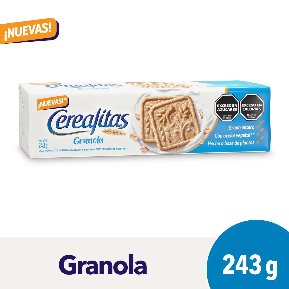 GALLETITAS CEREALITAS GRANOLA 243GR