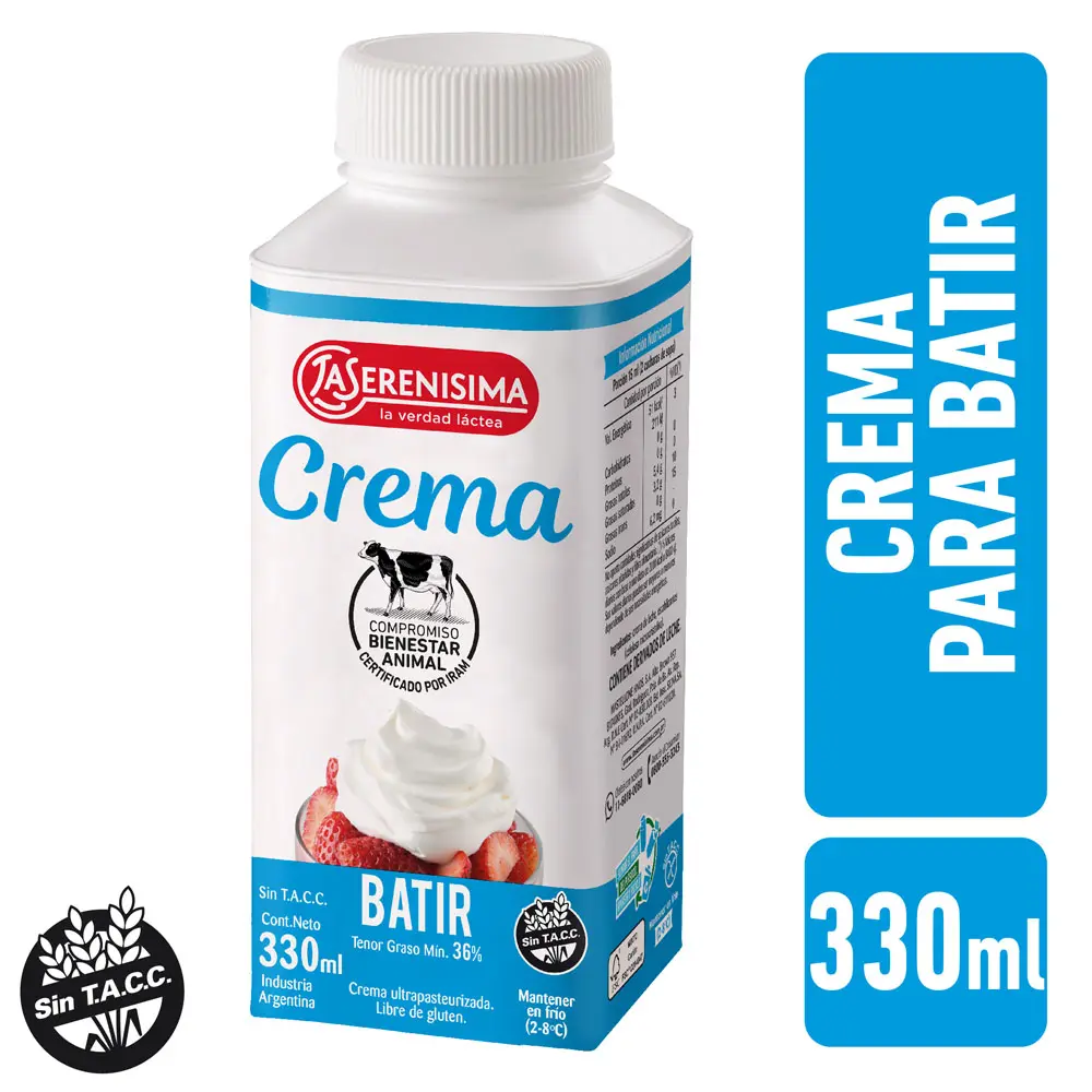 CREMA DE LECHE LA SERENISIMA 330CM3