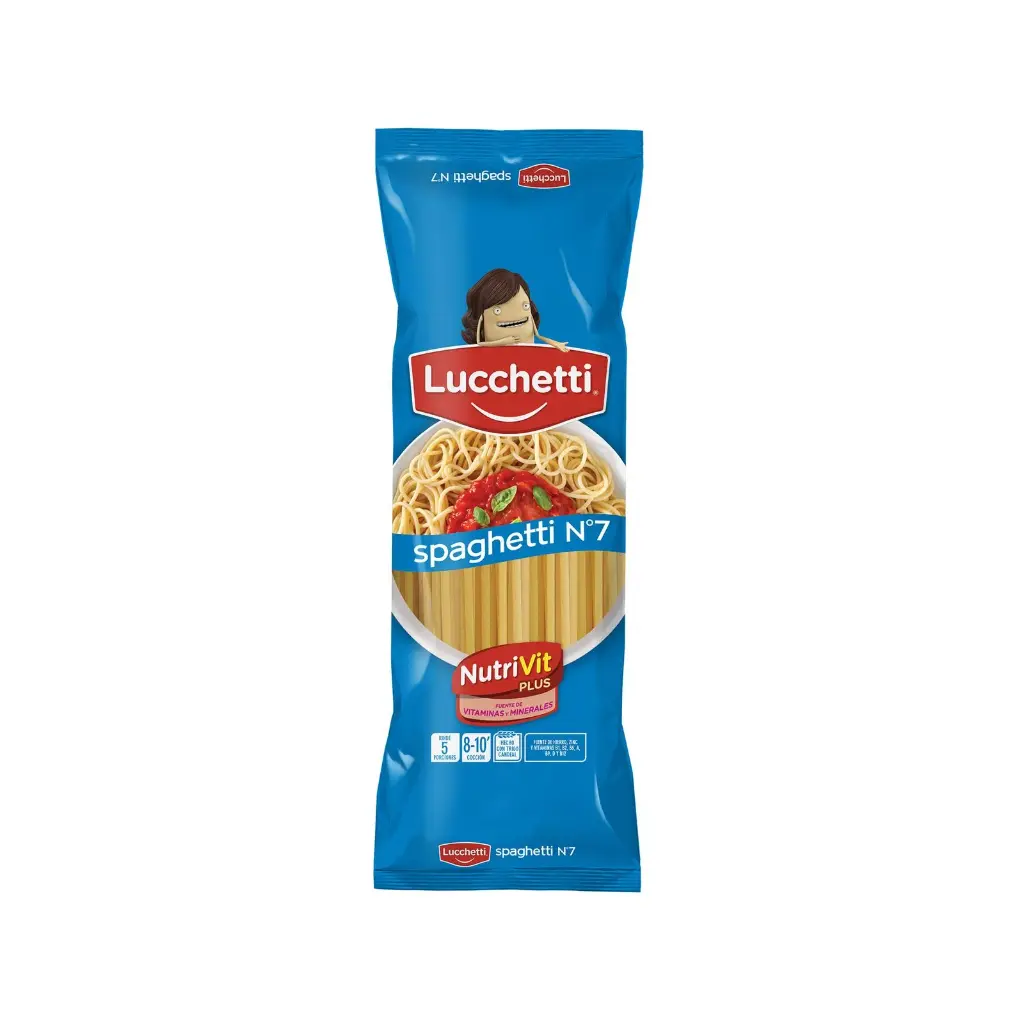FIDEOS SPAGHETTI LUCCHETTI N7 500GR