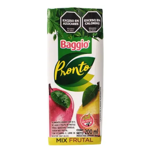 BAGGIO PRONTO MIX FRUTAL 200CC