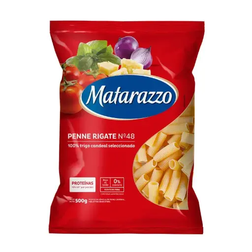 FIDEOS MATARAZZO PENNE RIGATTE N48 500GR