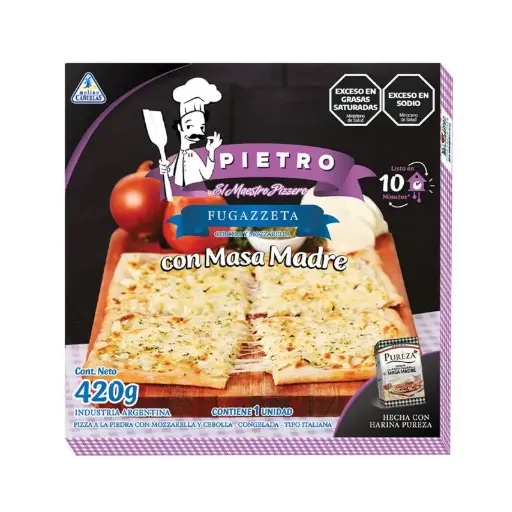 PIZZETAS PIETRO FUGAZZETA MASA MADRE 