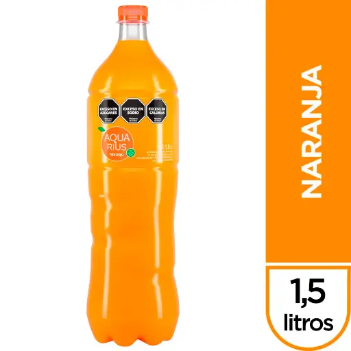 AGUA SABORIZADA AQUARIUS NARANJA 1,5L