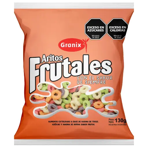 CEREAL ARITOS FRUTALES GRANIX 130GR