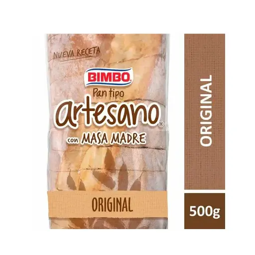 PAN LACTAL BIMBO ARTESANO MASA MADRE ORIGINAL