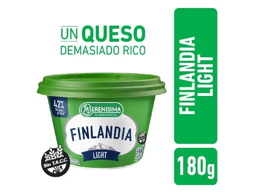 QUESO UNTABLE FINLANDIA LIGHT 180GR