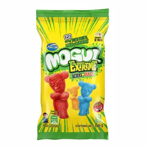GOMITAS MOGUL EXTREME OSITOS 50GR