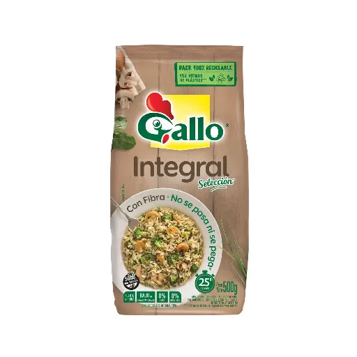 ARROZ INTEGRAL GALLO 500GR