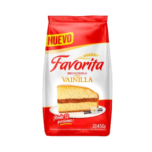 BIZCOCHUELO FAVORITA VAINILLA 450GR
