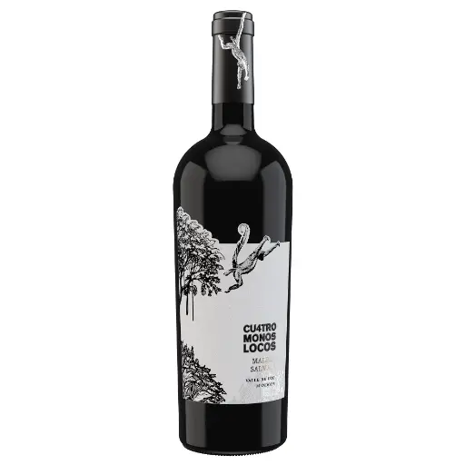 VINO TINTO CUATRO MONOS LOCOS MALBEC 750CC