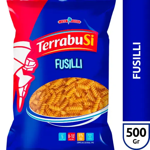 FIDEOS TERRABUSI FUSILLI 500GR