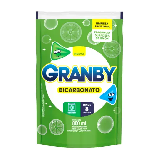 JABON LIQUIDO GRANBY MATIC LIMON 800CC
