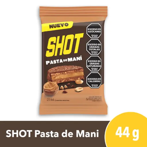 ALFAJOR SHOT PASTA DE MANI 44GR