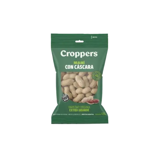 MANI TOSTADO CROPPERS CON CASCARA 120GR