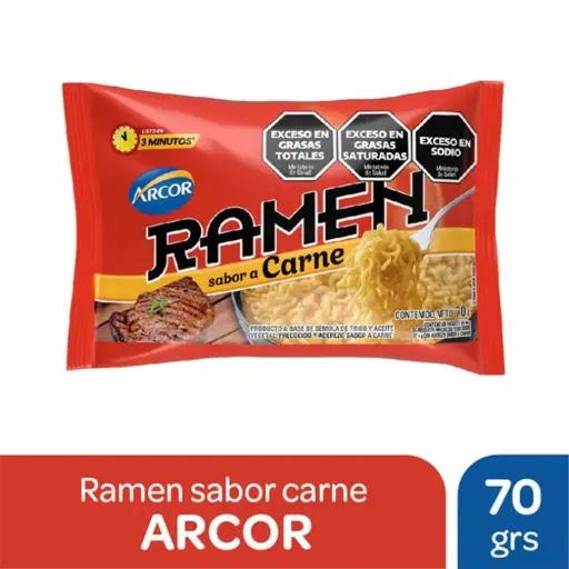 RAMEN SABOR CARNE 70GR