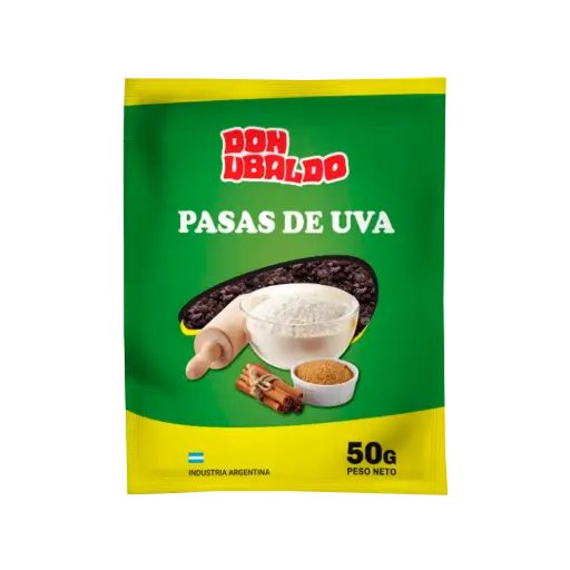 PASAS DE UVA S/S DON UBALDO 50GR