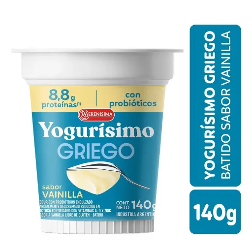 YOGURISIMO GRIEGO BATIDO FRUTILLA 140GR
