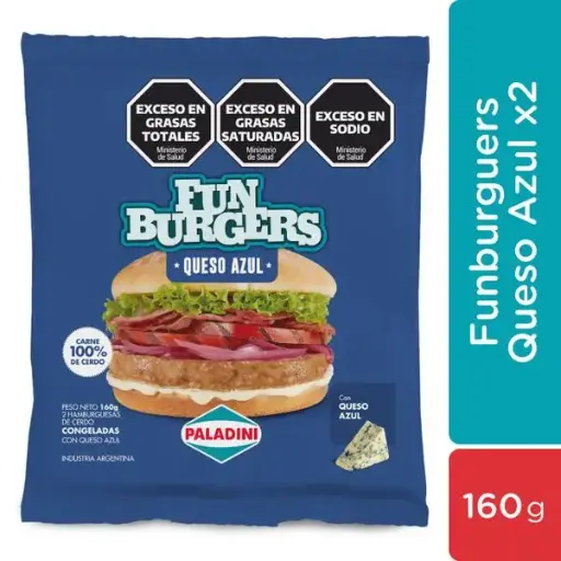 HAMBURGUESA DE CERDO PALADINI QUESO AZUL