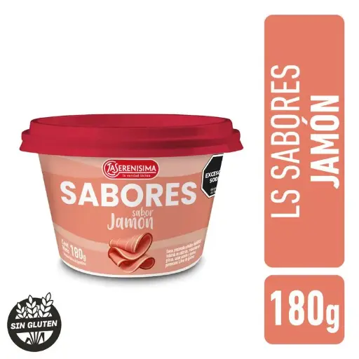 QUESO LA SERENISIMA SABORES JAMON 180GR     