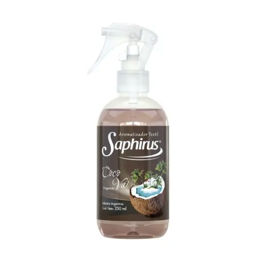 AROMATIZADOR TEXTIL SAPHIRUS  COCO VAI X250 ML 