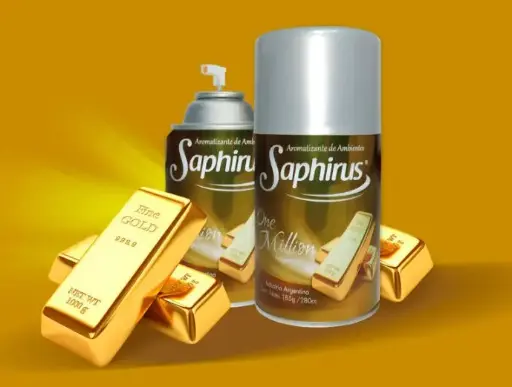 AROMATIZANTE DE AMBIENTE EN AEROSOL SAPHIRUS ONE MILLION 280 ML